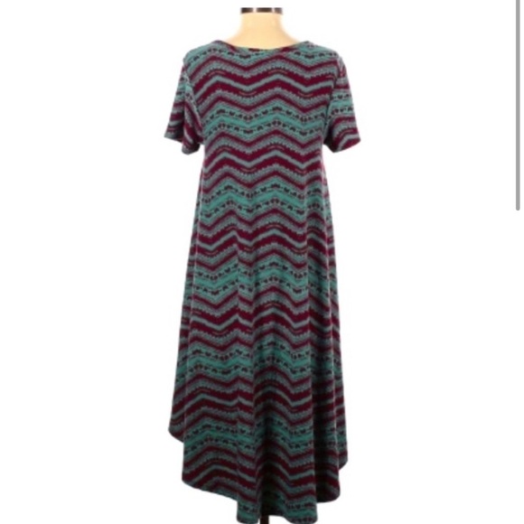 ✅ Bundle of two LulaRoe Oversized Casual  Dress Sz XS Stripped/ Bohemian Print - Picture 5 of 16
